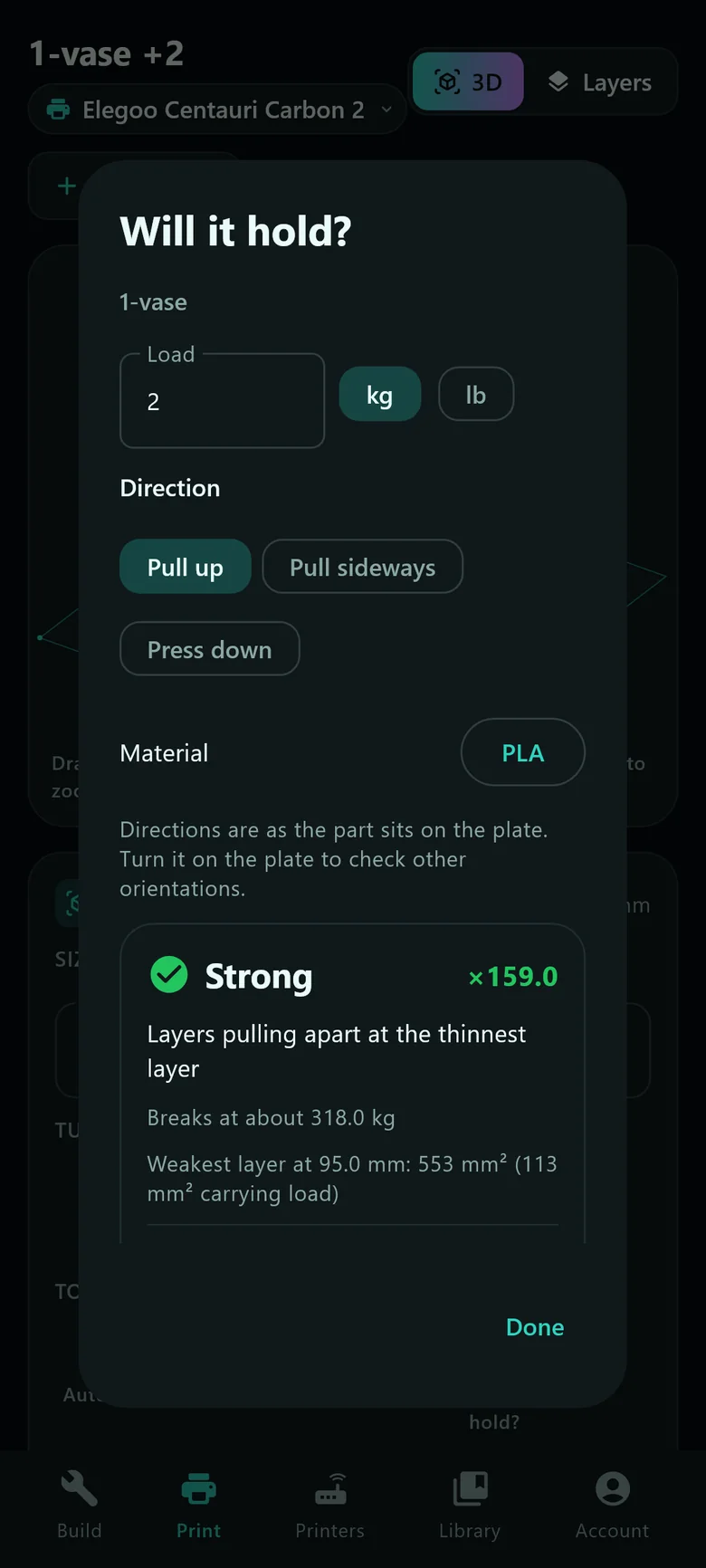Android: the Will it hold? strength estimate